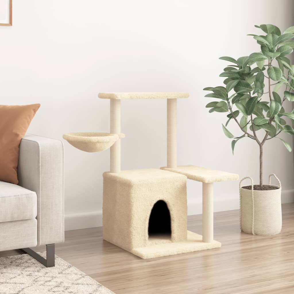 Cats with SISAL CREAM POSTES 83 cm