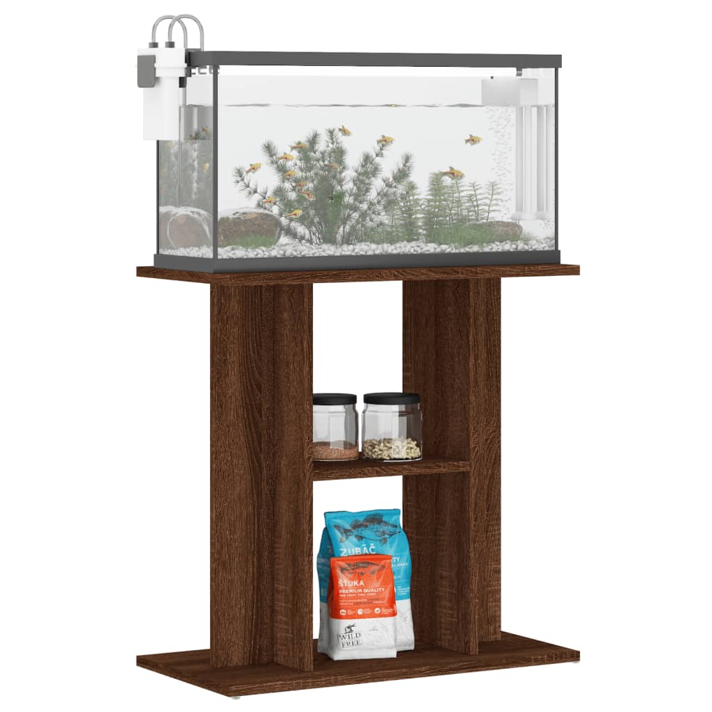 Soporte para acuario madera sintetizada Nexus roble marrón 60x30x60 cm vidaXL