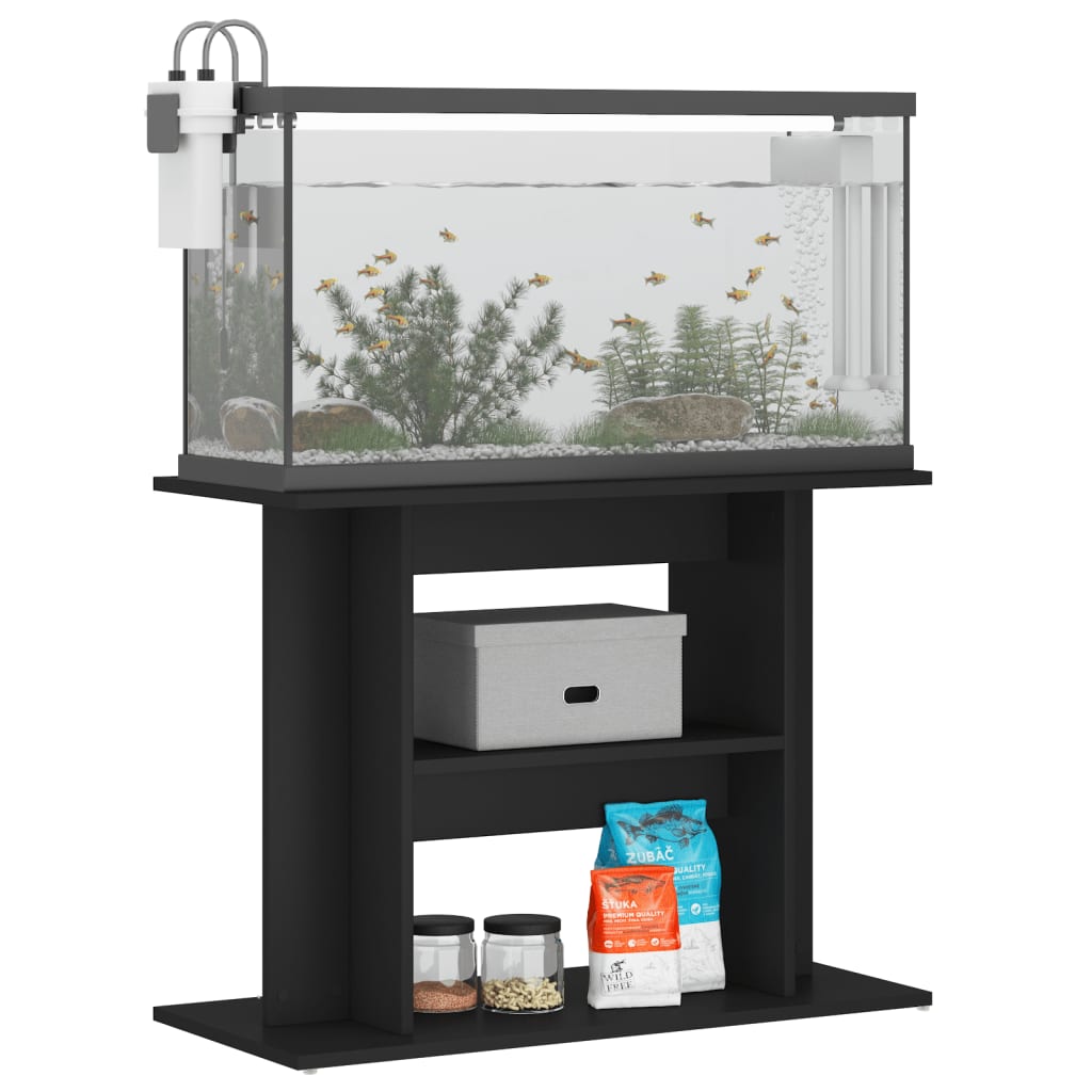 Soporte para acuario madera de ingeniería negro 80x35x60 cm vidaXL