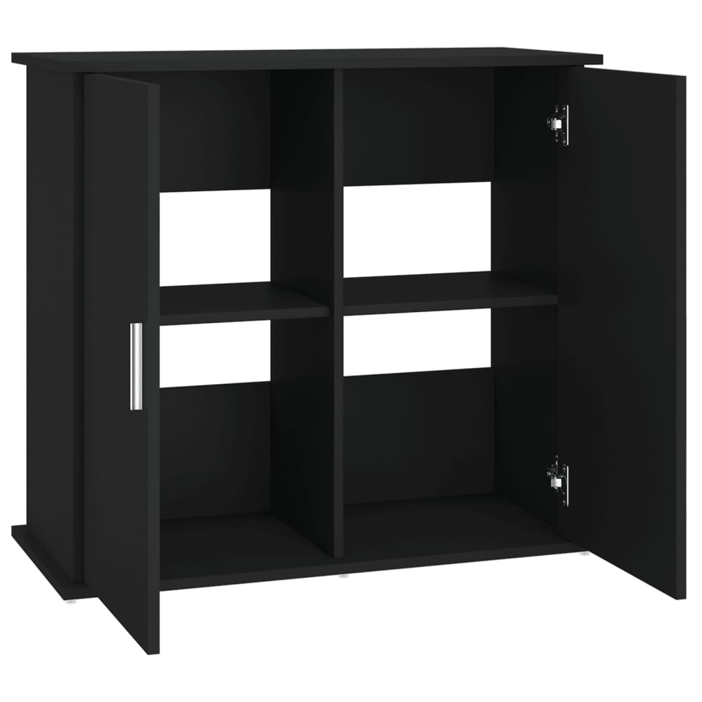 Soporte para acuario madera de ingeniería negro 81x36x73 cm - Vetonek