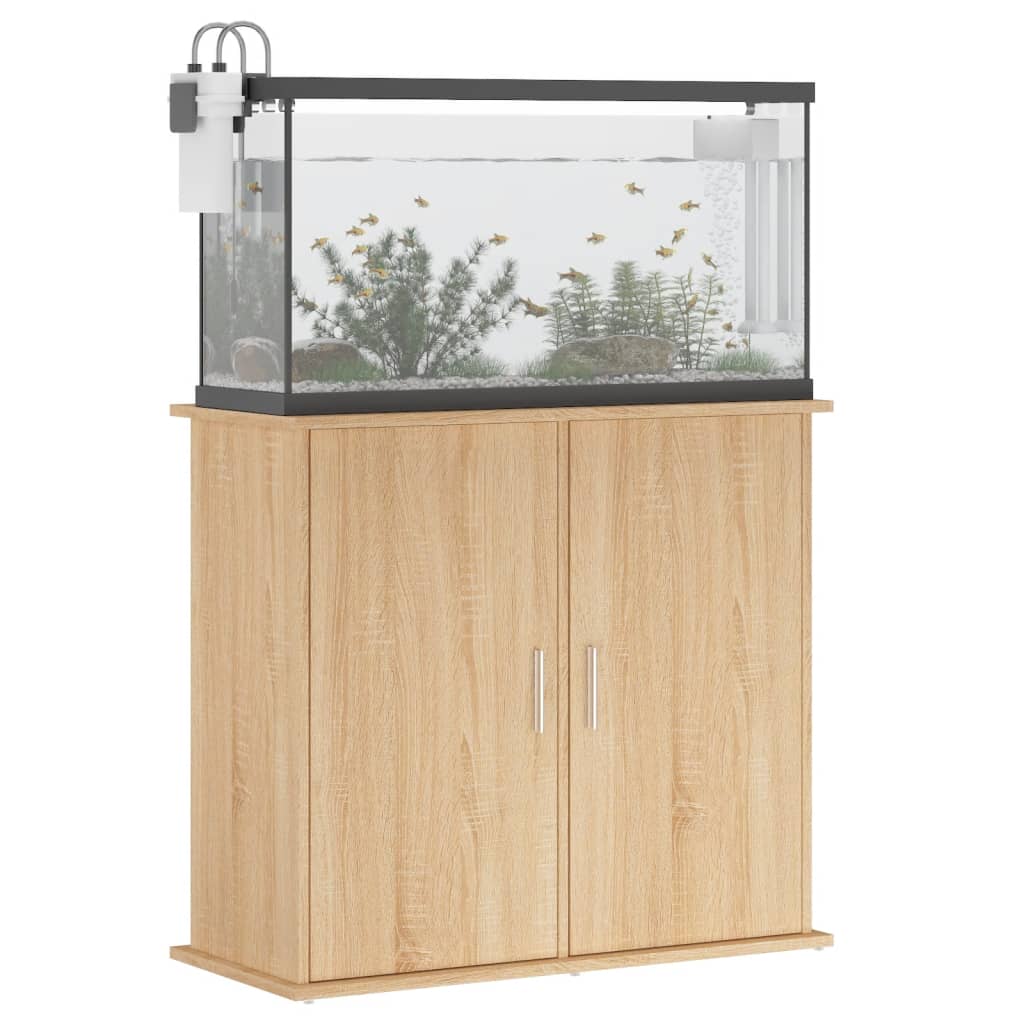 Soporte para acuario madera sintetizada Nexus roble Vica Home81x36x73 cm vidaXL