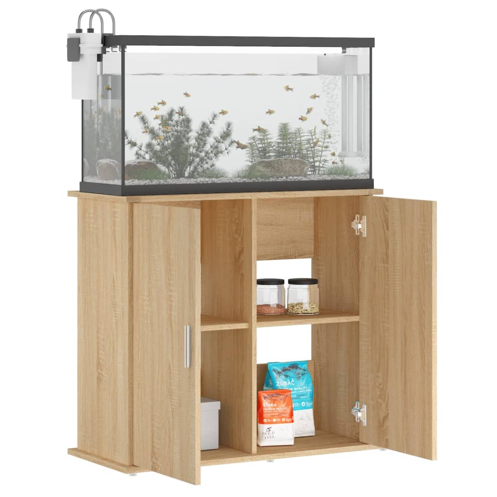 Soporte para acuario madera sintetizada Nexus roble Vica Home81x36x73 cm vidaXL