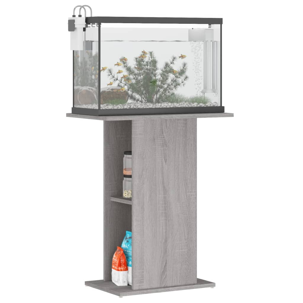 Soporte de acuario madera sintetizada Nexus gris Vica Home60,5x36x72,5cm vidaXL