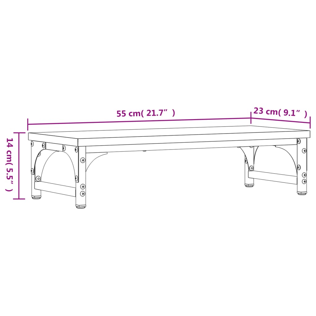 Schwarz Engineering Holzunterstützung 55x23x14 cm