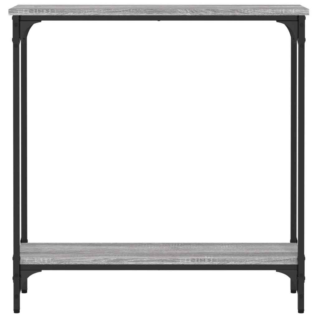 Mesa consola madera de ingeniería gris Sonoma 75x22,5x75 cm - Vetonek