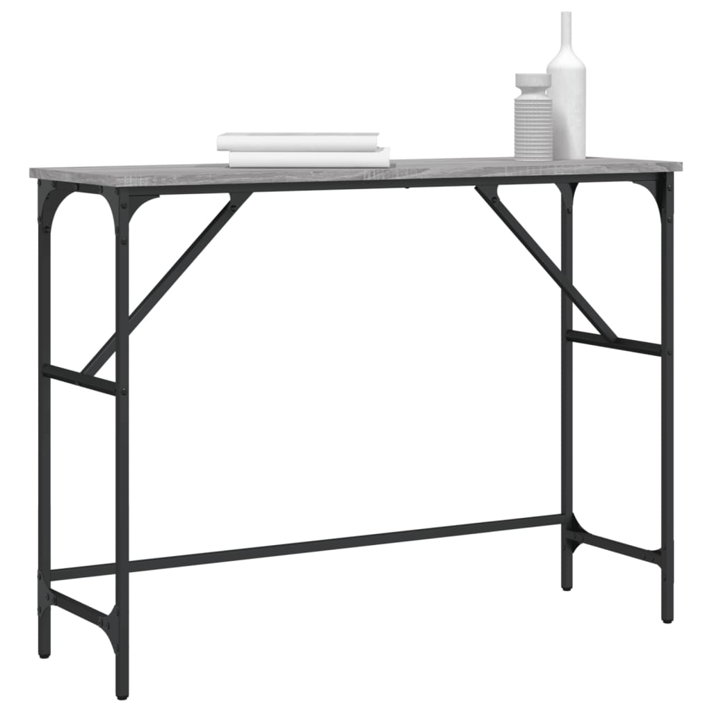 Sonoma Gray Engineering Wood console 100x32x75 cm