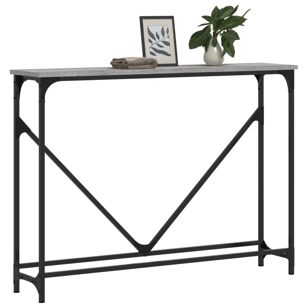 Sonoma Gray Engineering Wood Table 102x22.5x75 cm