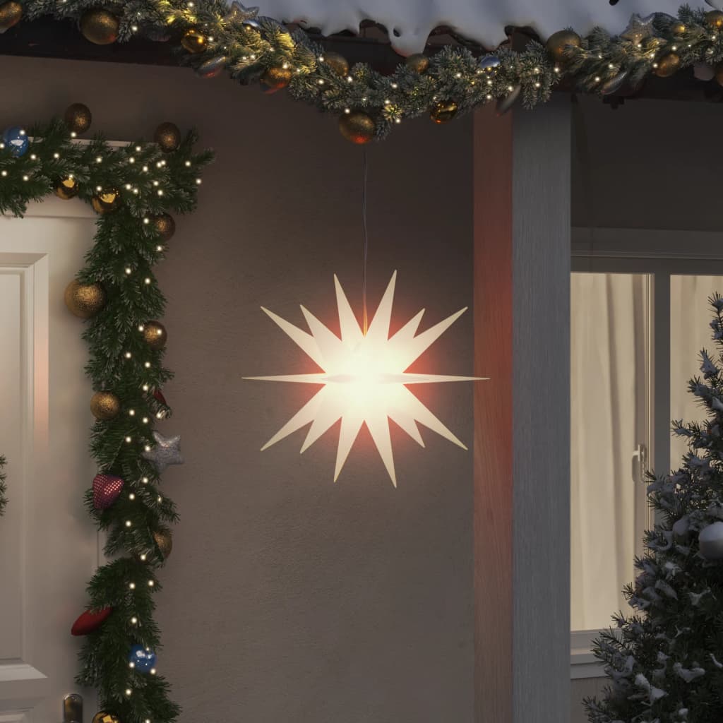 Vetonek Lámpara de Navidad con LED plegable blanca 43 cm