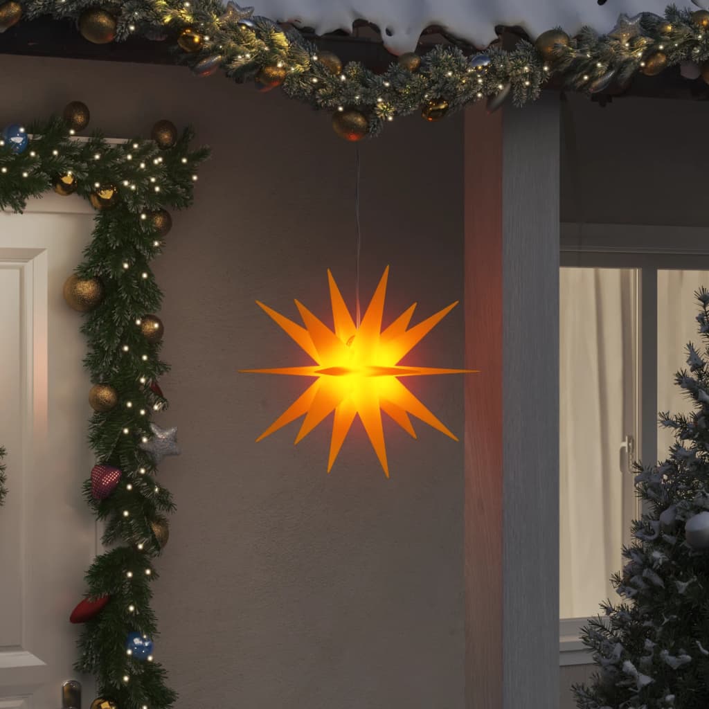 Vetonek Lámpara de Navidad con LED plegable amarilla 43 cm