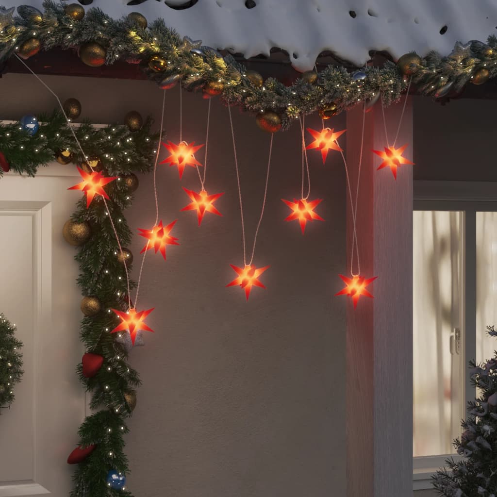 Vetonek Lámpara de Navidad 10 LEDs rojo 10 cm