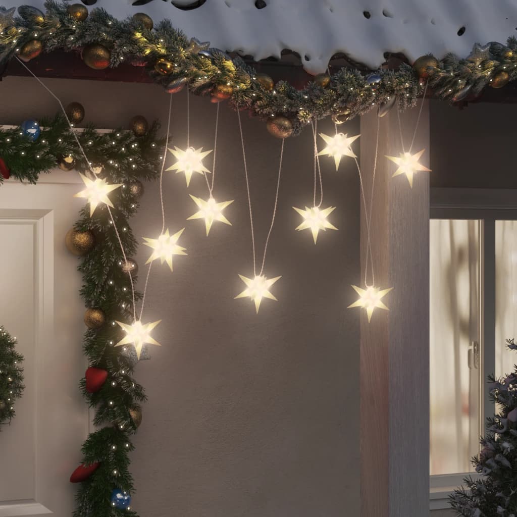 Vetonek Lámpara de Navidad 10 LEDs blanco 10 cm