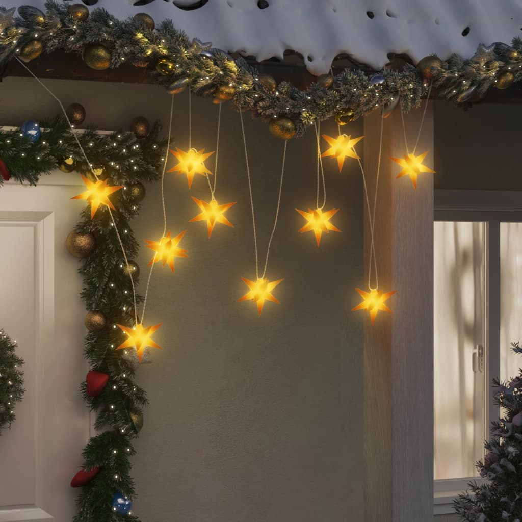 Vetonek Lámpara de Navidad 10 LEDs amarillo 10 cm