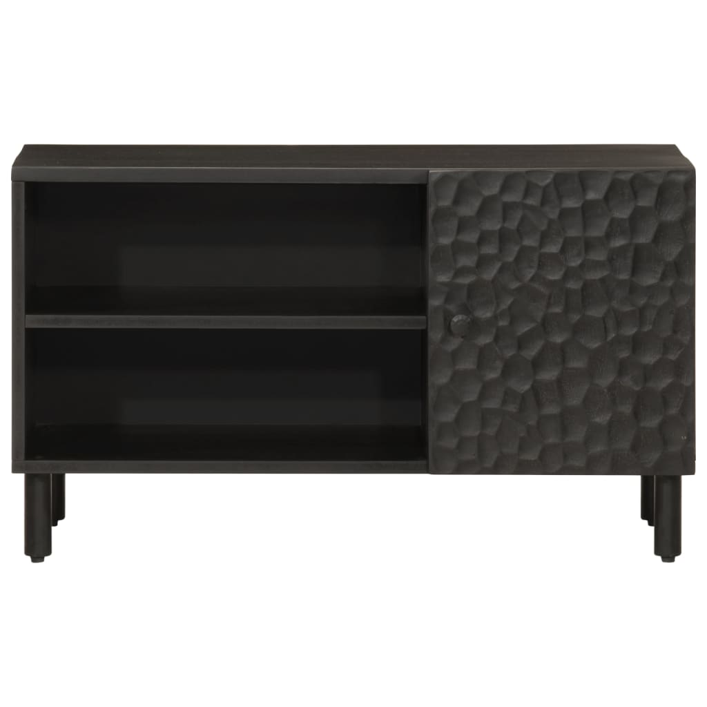 Black Mango Wooden TV furniture 80x31x46 cm