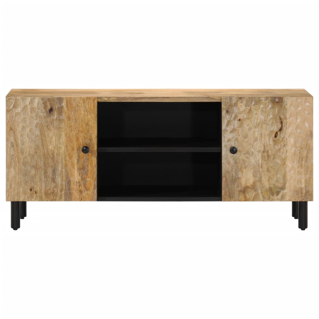 Mueble de TV madera maciza de mango 105x33x46 cm