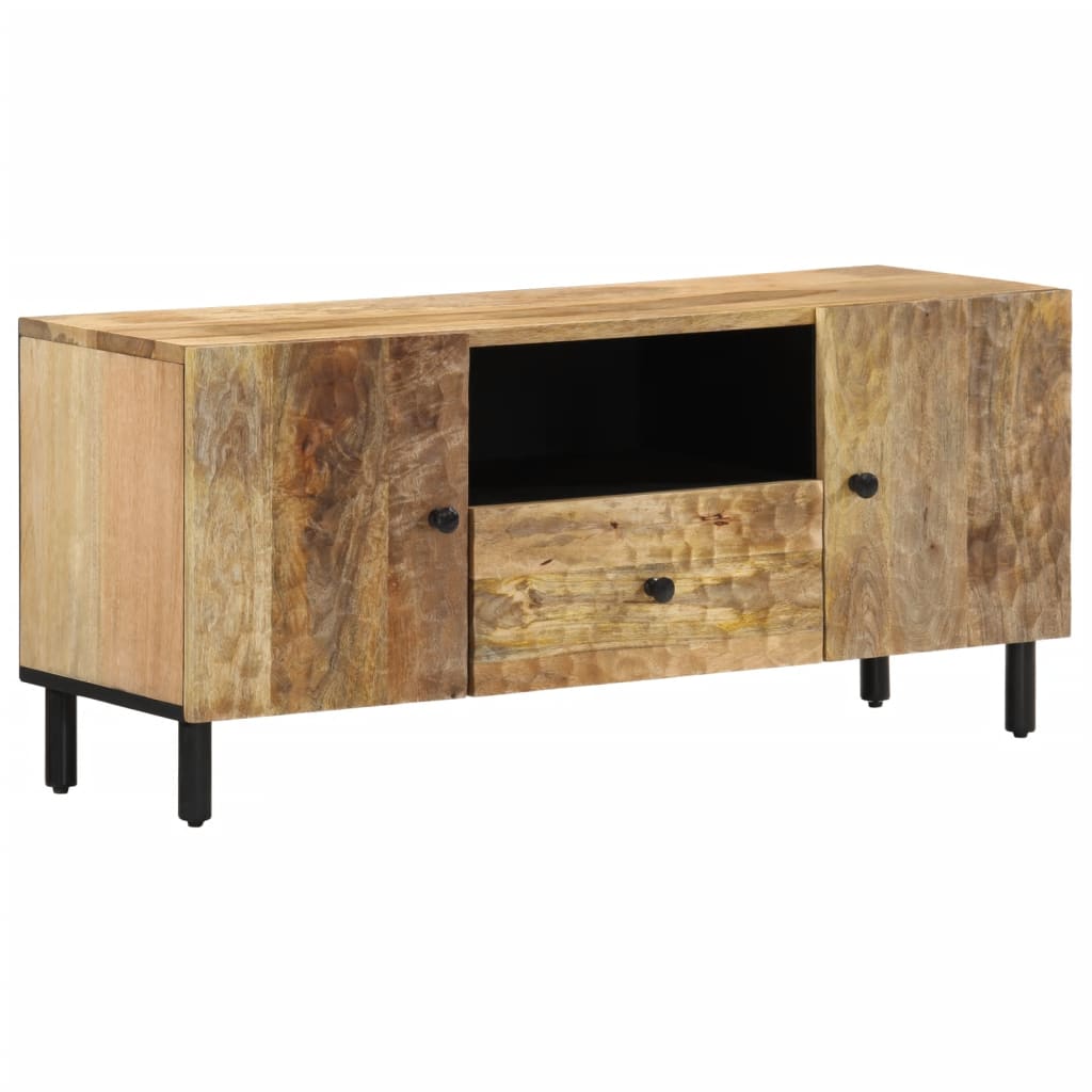 Vetonek Mueble de TV madera maciza de mango 105x33x46 cm