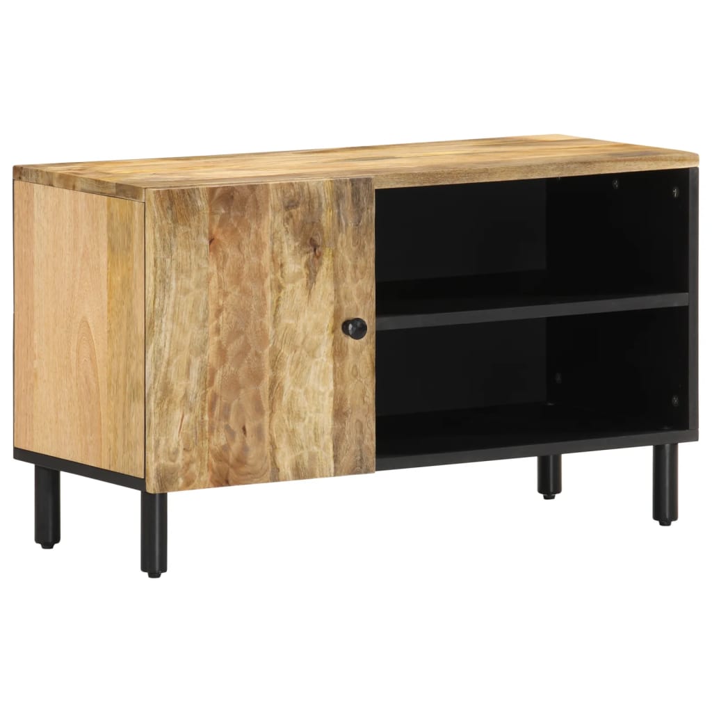 Vetonek Mueble de TV madera maciza de mango 80x31x46 cm