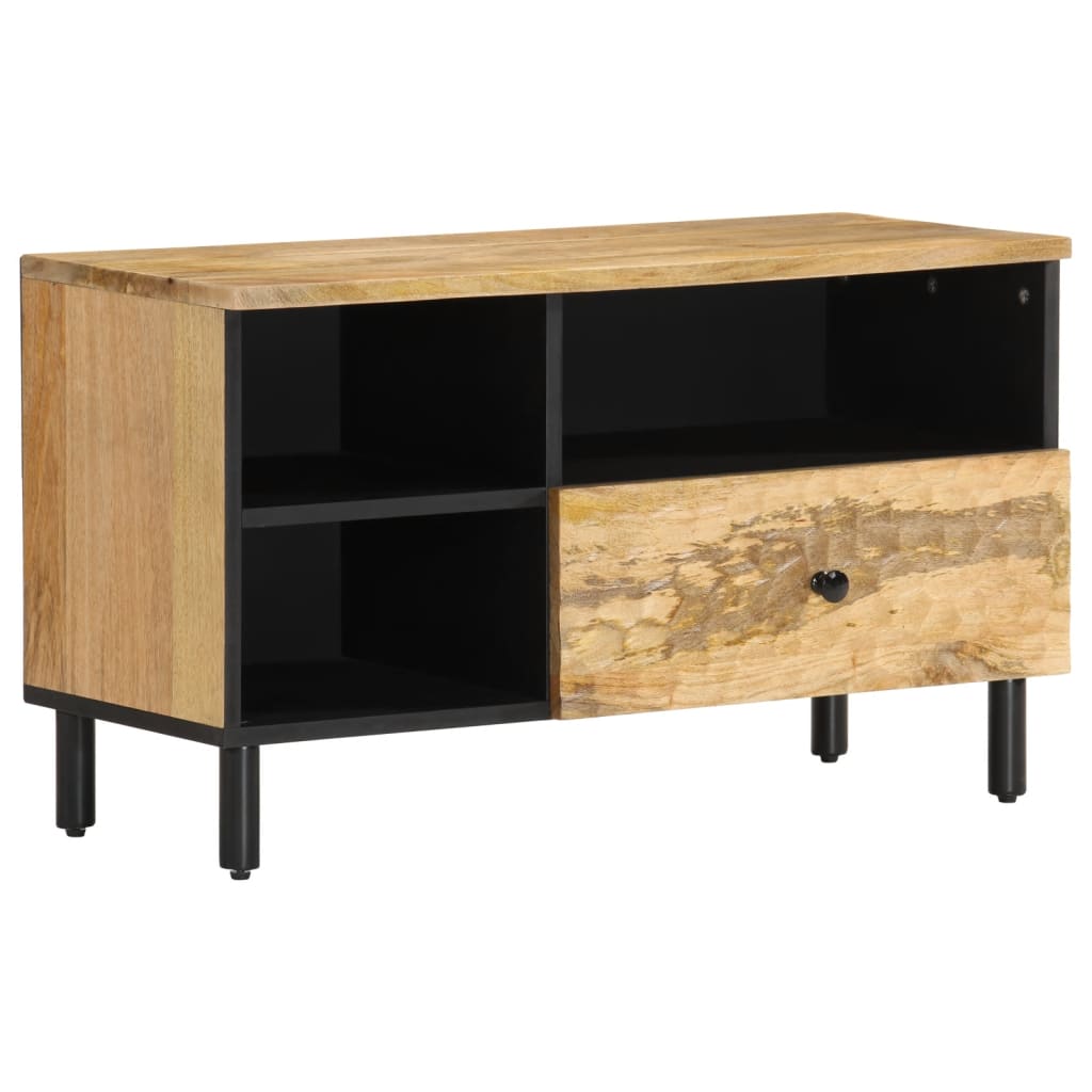 Vetonek Mueble de TV madera maciza de mango 80x33x46 cm