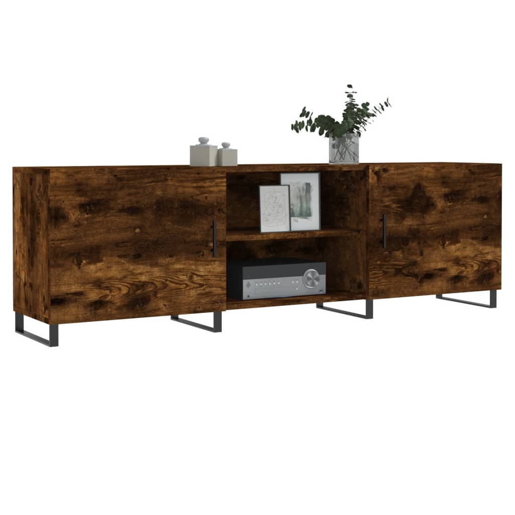 TV furniture engineering wood brown oak 150x30x50 cm