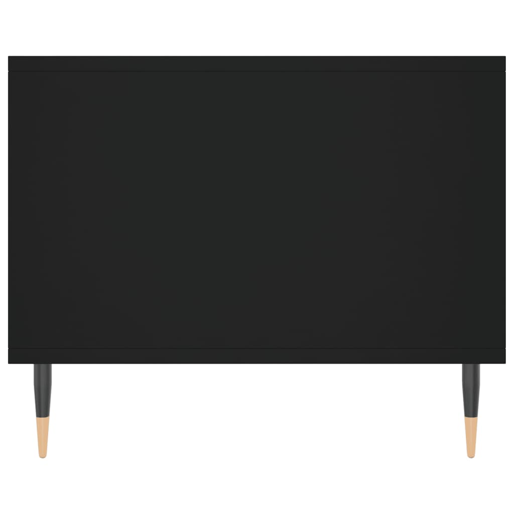 Mesa de centro madera contrachapada negro 102x50x40 cm V7382 Vetonek