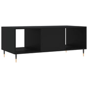 Mesa de centro madera contrachapada negro 102x50x40 cm V7382 Vetonek