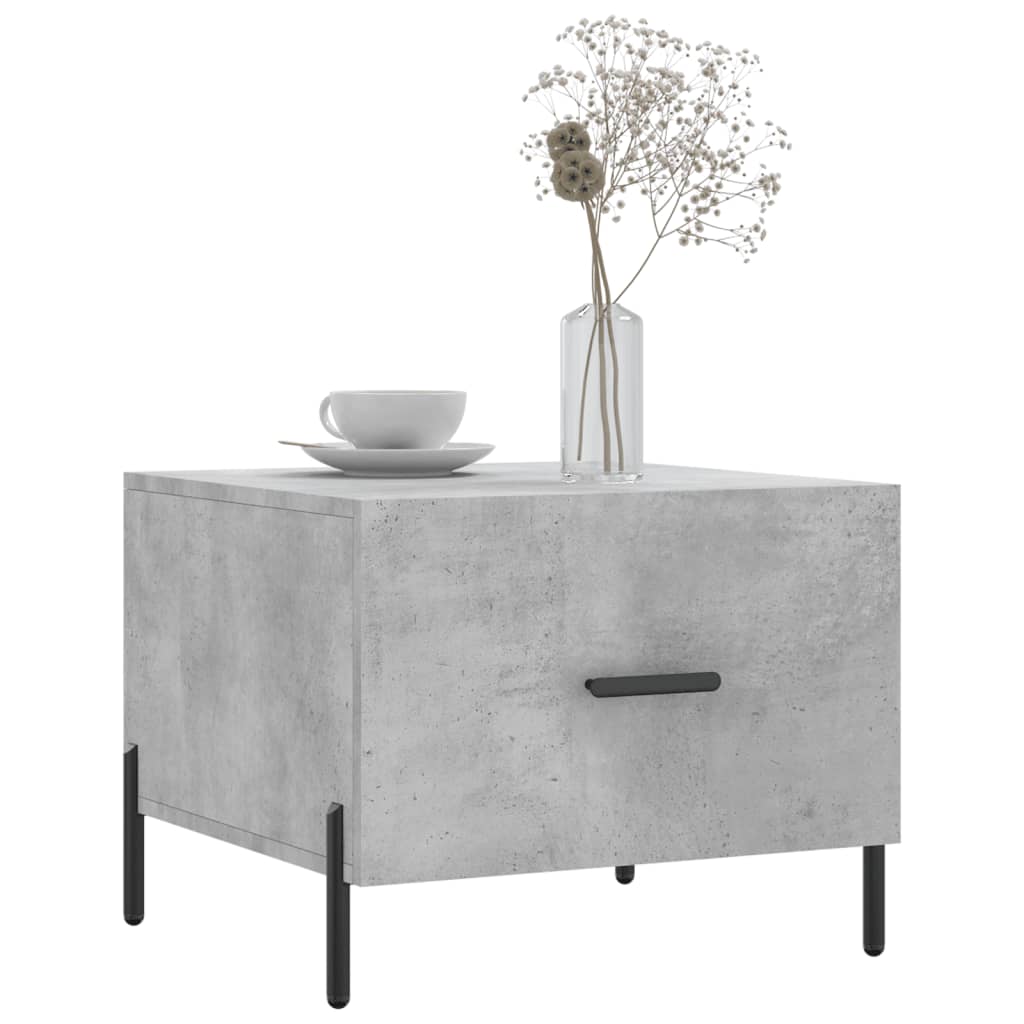 Mesa de centro 2 uds madera sintetizada Nexus gris hormigón 50x50x40cm