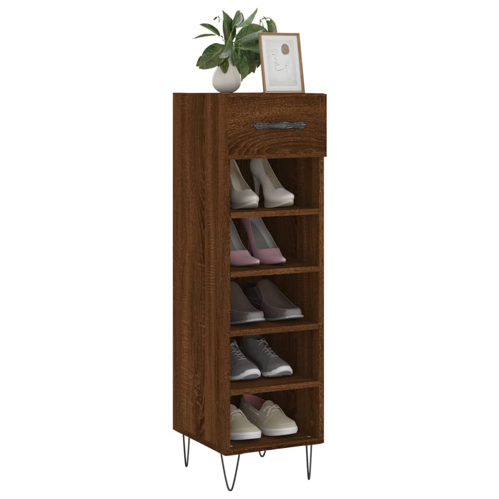 Zapatero Engineering Wood Brown Eiche 30x35x105 cm