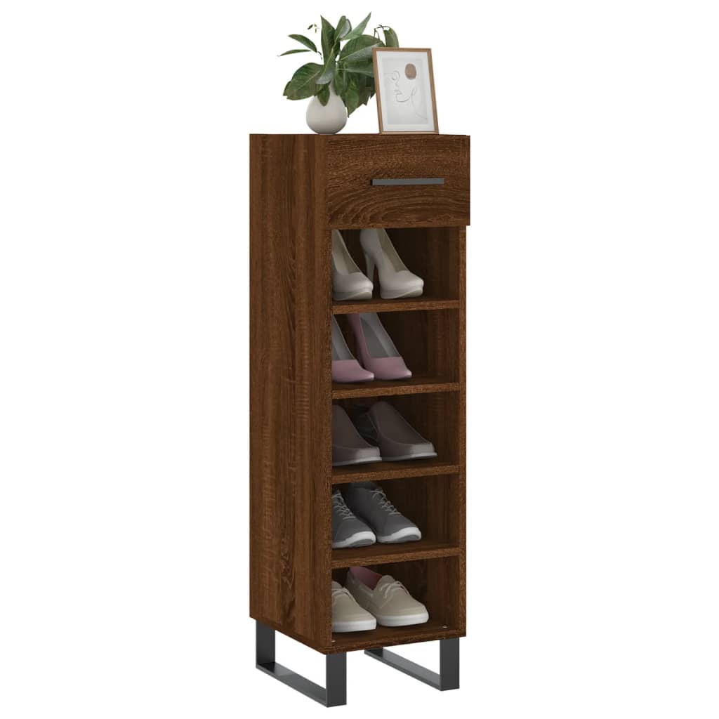 Zapatero Engineering Wood Brown Eiche 30x35x105 cm