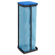 Porta-sacos de lixo 2 peças pp preto e azul 120 l v1723 - Vetonek