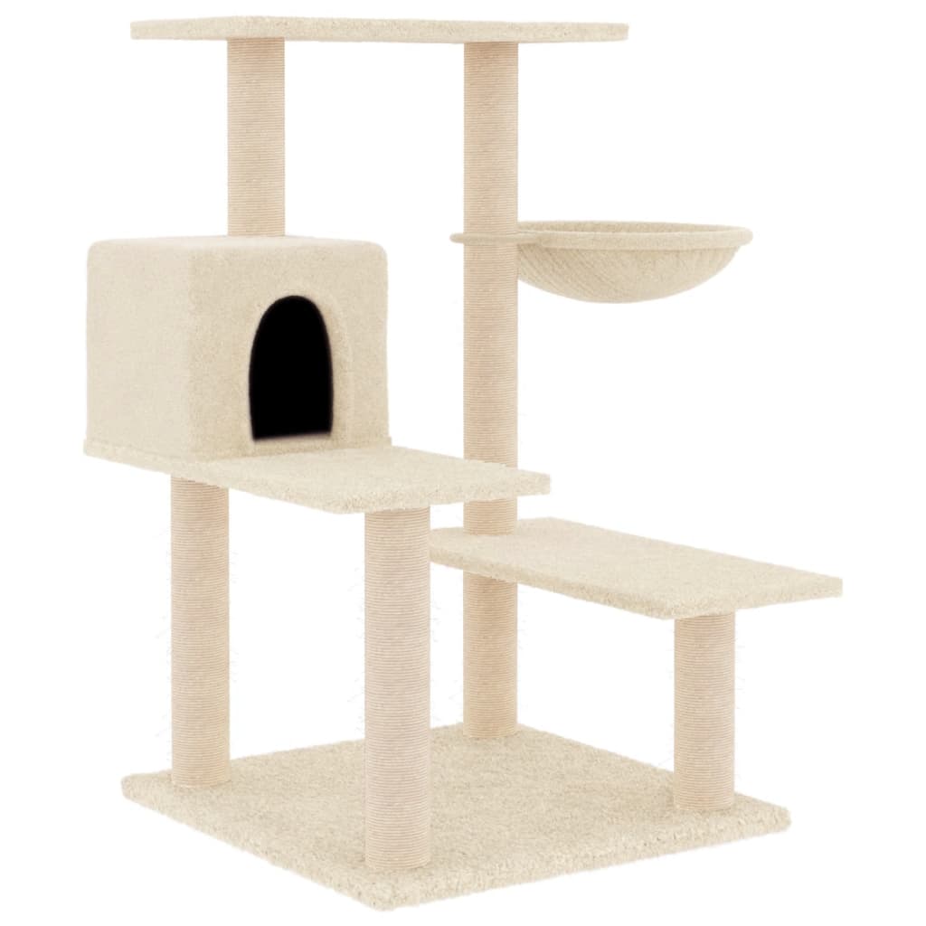 Gatos com sisal postes cor creme 82,5 cm