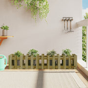 Clôture de jardin surélevée en bois de pin imprégné 150x30x30cm v4427 Vetonek
