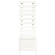 Jardinera estantería madera maciza pino blanco 39x39,5x114 cm v4694 - Vetonek