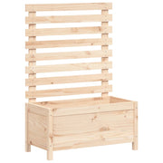 Vetonek Jardinera con estantería madera maciza pino 79x39,5x114 cm