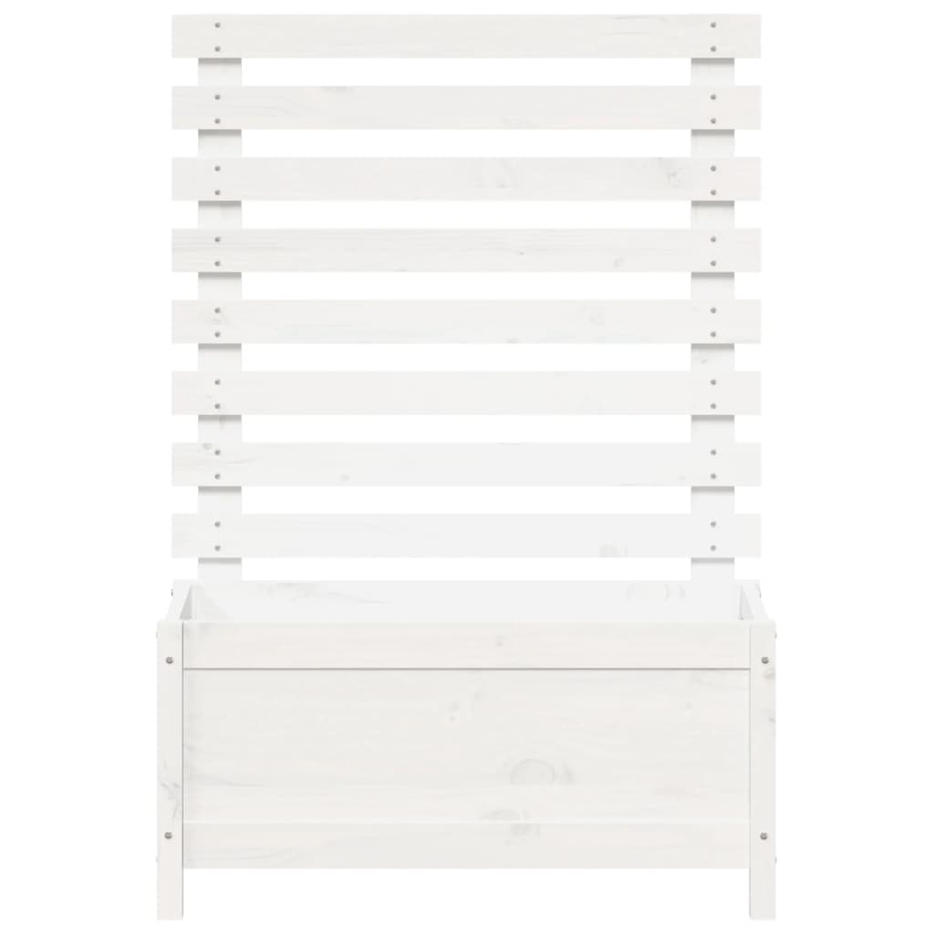 Jardinera estantería madera maciza pino blanco 79x39,5x114 cm v4731 - Vetonek
