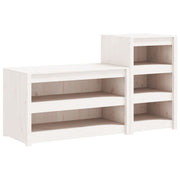 Vetonek Muebles de cocina de exterior 2 pzas madera maciza pino blanco