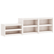 Vetonek Muebles de cocina de exterior 3 pzas madera maciza pino blanco