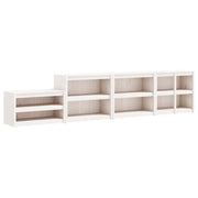 Vetonek Muebles de cocina de exterior 4 pzas madera maciza pino blanco