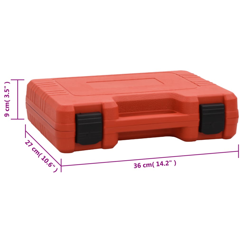 Kit detector de fugas aire acondicionado rojo 36x27x9 cm vidaXL