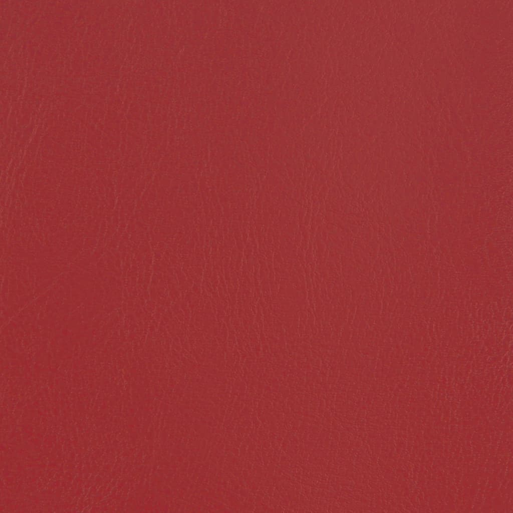 Cube design armchair with footrest red synthetic leather V6674 Vetonek