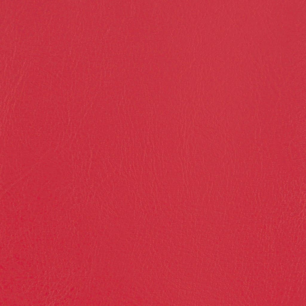 Red synthetic leather armchair with stool V6681 Vetonek