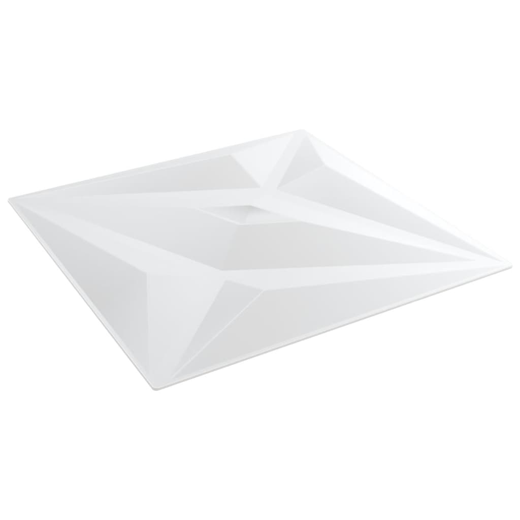 Paneles de pared 24 uds XPS estrella blanco 50x50 cm 6 m² vidaXL