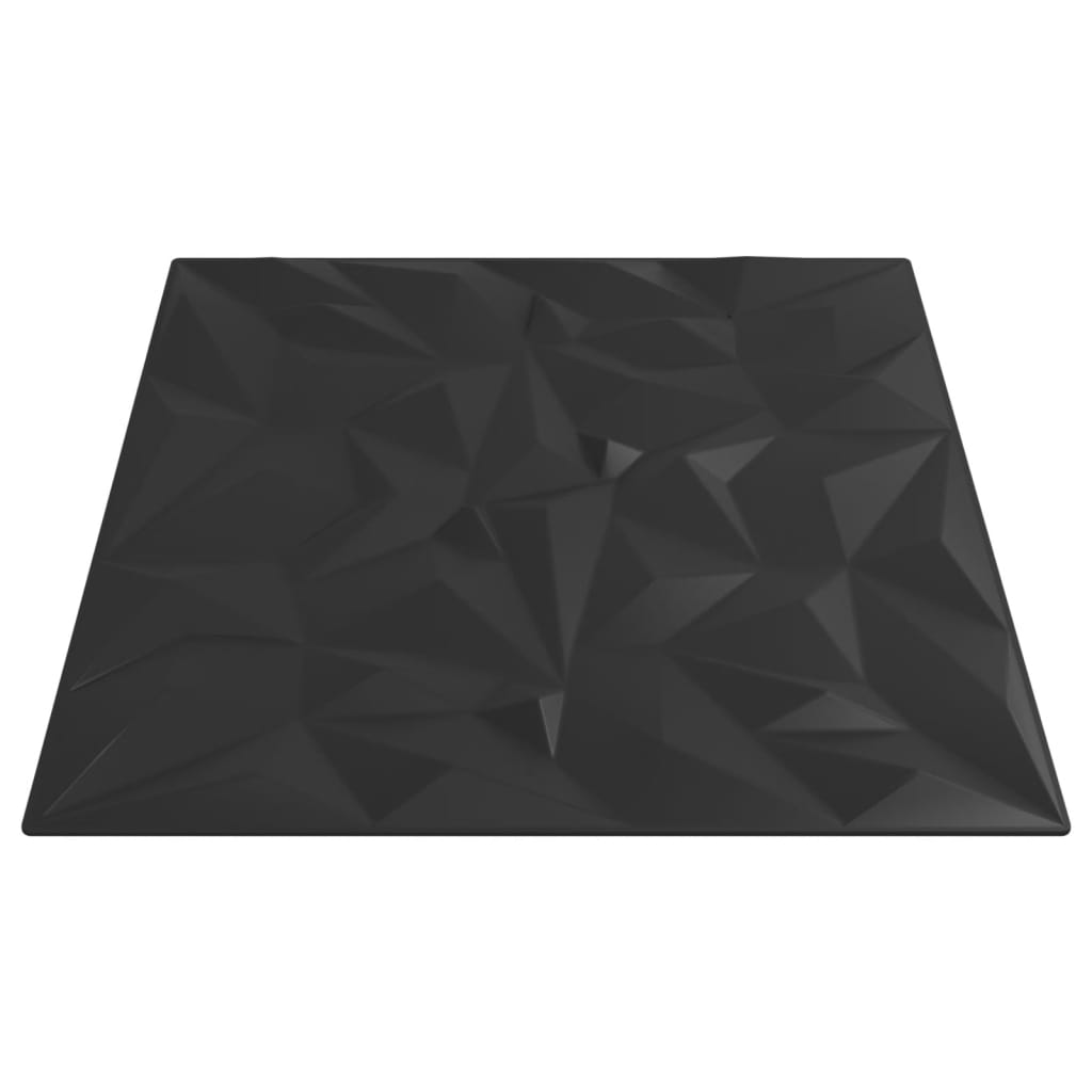 Paneles de pared 24 uds XPS amatista negro 50x50 cm 6 m² vidaXL