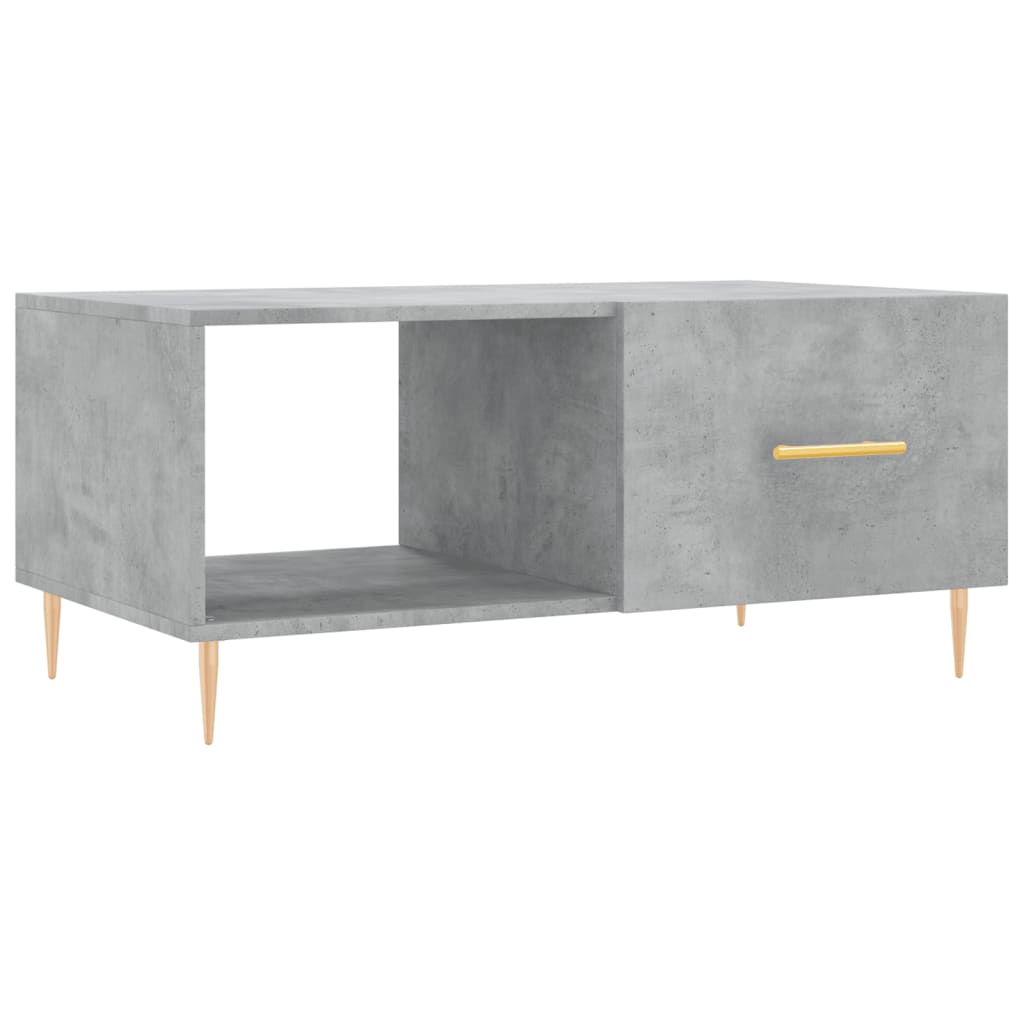 Mesa de centro madera contrachapada gris hormigón 90x50x40 cm V1203 Vetonek