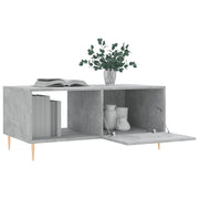 Mesa de centro madera contrachapada gris hormigón 90x50x40 cm V1203 Vetonek