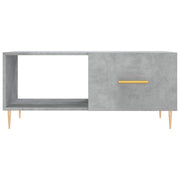 Mesa de centro madera contrachapada gris hormigón 90x50x40 cm V1203 Vetonek