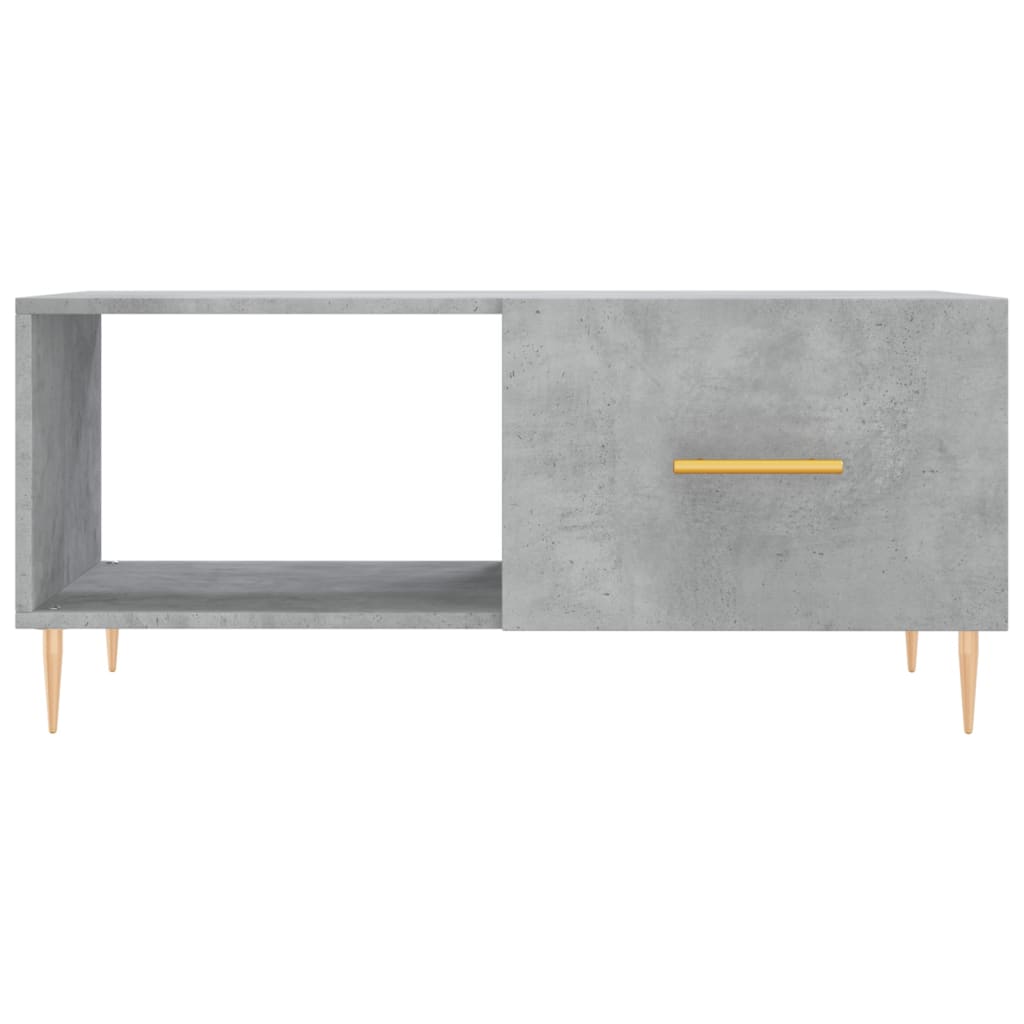 Mesa de centro madera contrachapada gris hormigón 90x50x40 cm V1203 Vetonek