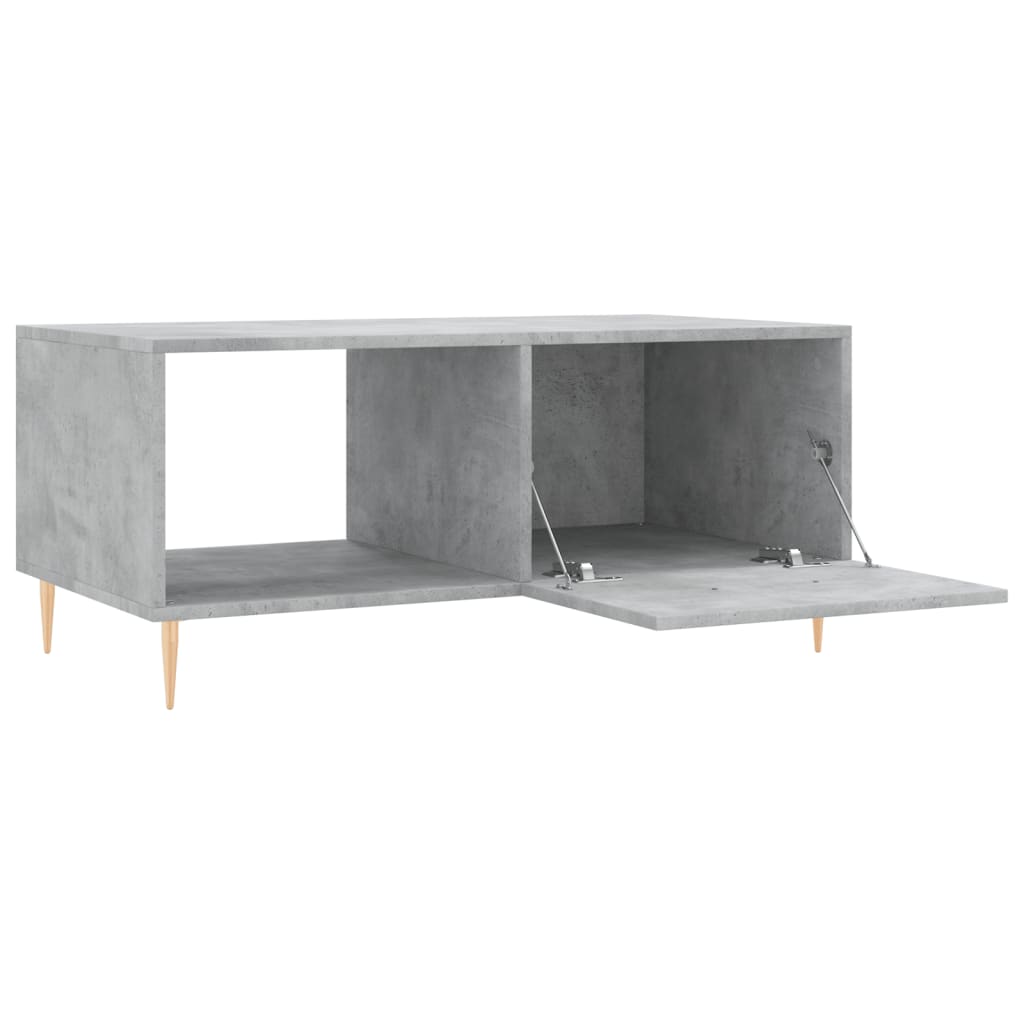 Mesa de centro madera contrachapada gris hormigón 90x50x40 cm V1203 Vetonek