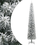 Árbol navidad estrecho con soporte y nieve artificial pvc 300cm v3030 Vetonek