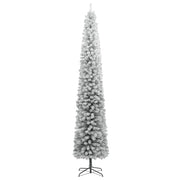 Árbol navidad estrecho con soporte y nieve artificial pvc 300cm v3030 Vetonek