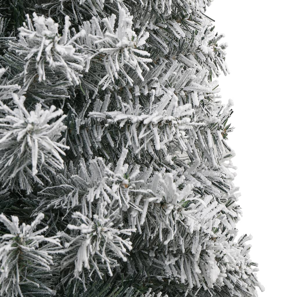 Árbol navidad estrecho con soporte y nieve artificial pvc 300cm v3030 Vetonek