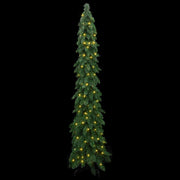Árbol de navidad artificial iluminado con 130 leds 210 cm v3092 Vetonek